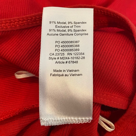 Aritzia Wilfred Halter Red Bodysuit - Picture 5 of 6